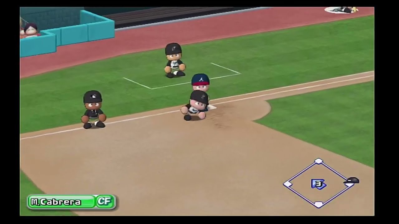 MLB Power Pros 2008 (Wii) (Florida Marlins Season) Game #141: ATL @ FLA