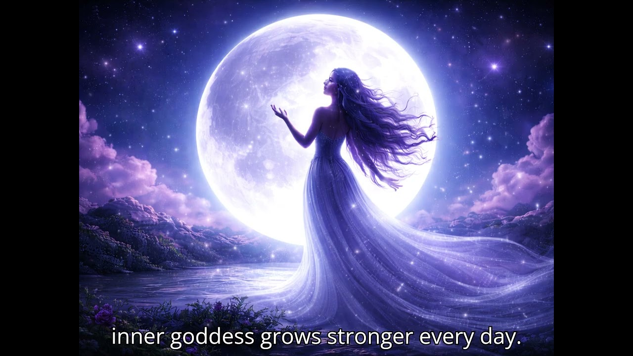 🌙 Divine Feminine Affirmations for Intuition & Inner Peace | Moon Goddess Energy