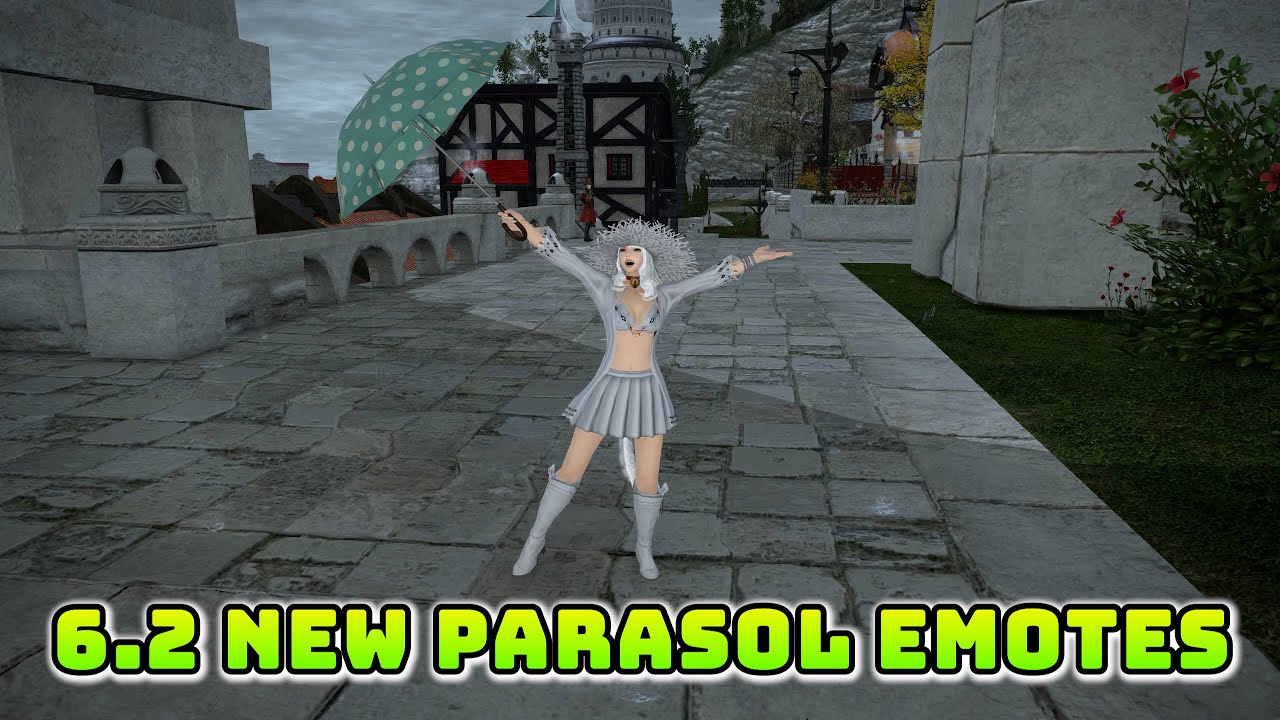 FFXIV: New Parasol Interactions / Emotes / Dance