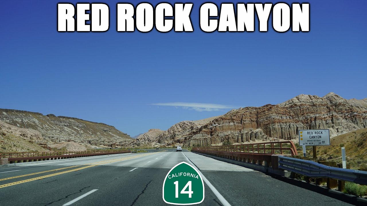 California Highway 14 North Through Red Rock Canyon State Park