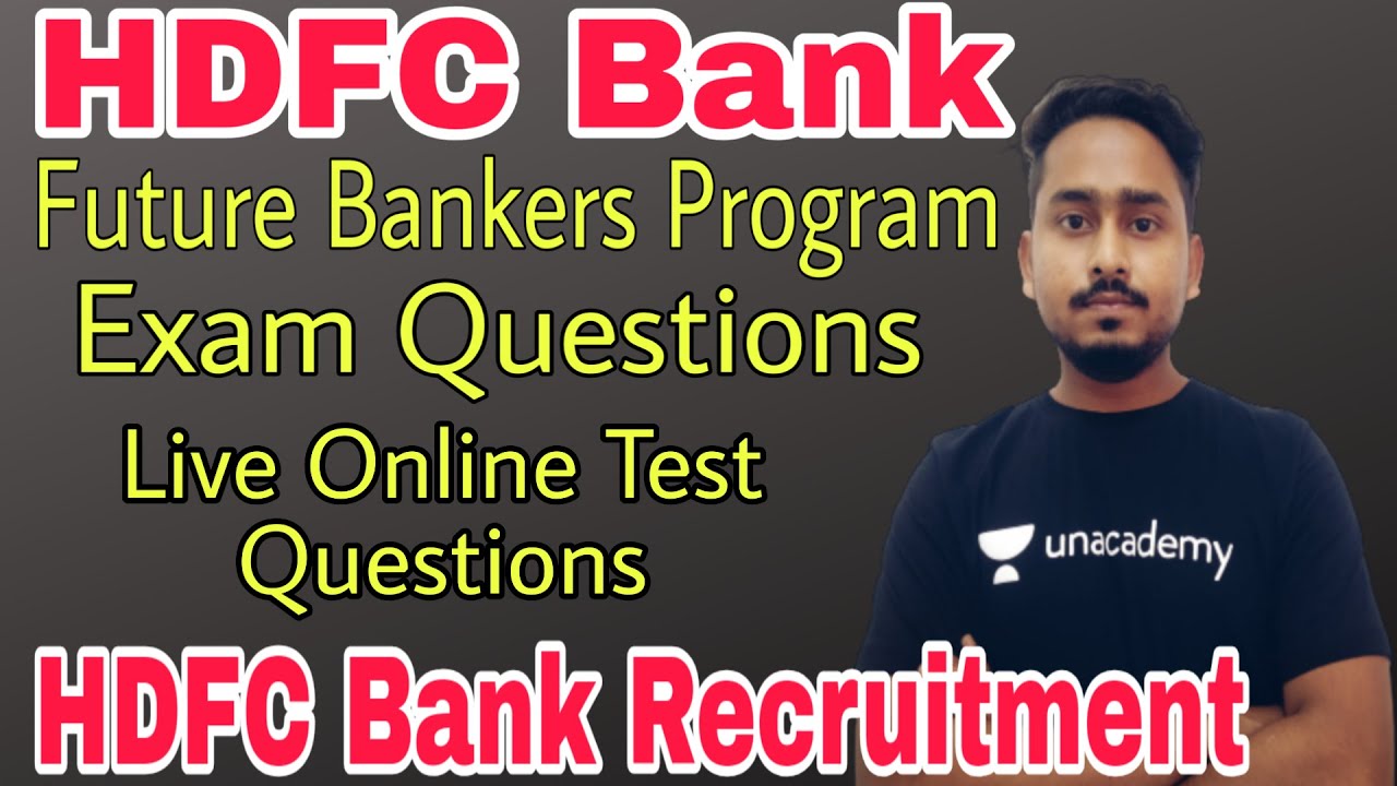HDFC Future Bankers Exam Questions|HDFC Future Bankers Program|HDFC Bank Recruitment|Banking Talk