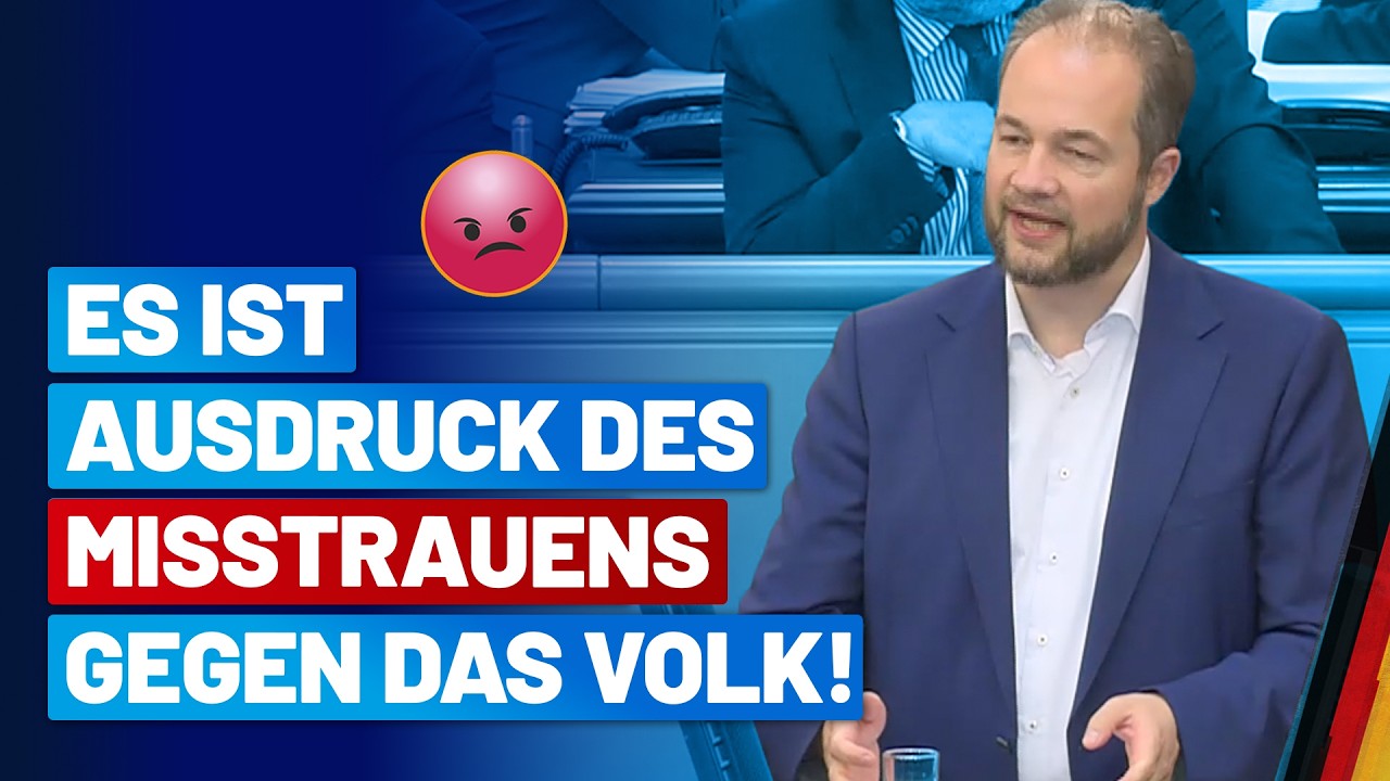 Merz setzt auf Misstrauen statt Vertrauen! Martin Sichert - AfD-Fraktion im Deutschen Bundestag