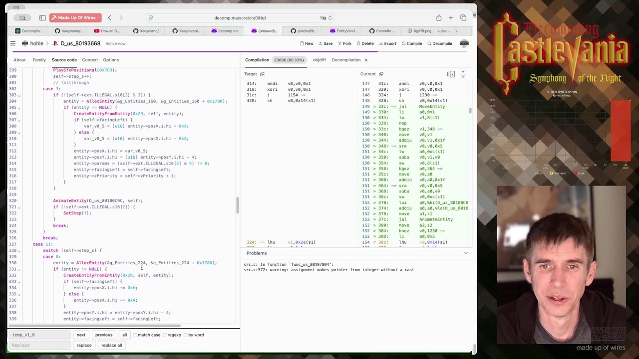 Decompiling Castlevania: Symphony of the Night - 2026.02.18