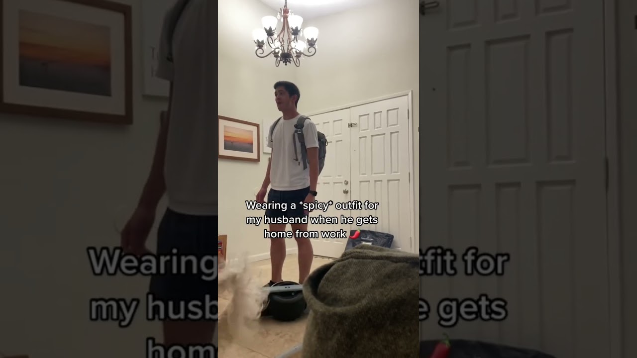 Surprising my husband with a *SPICY* outfit! #shorts