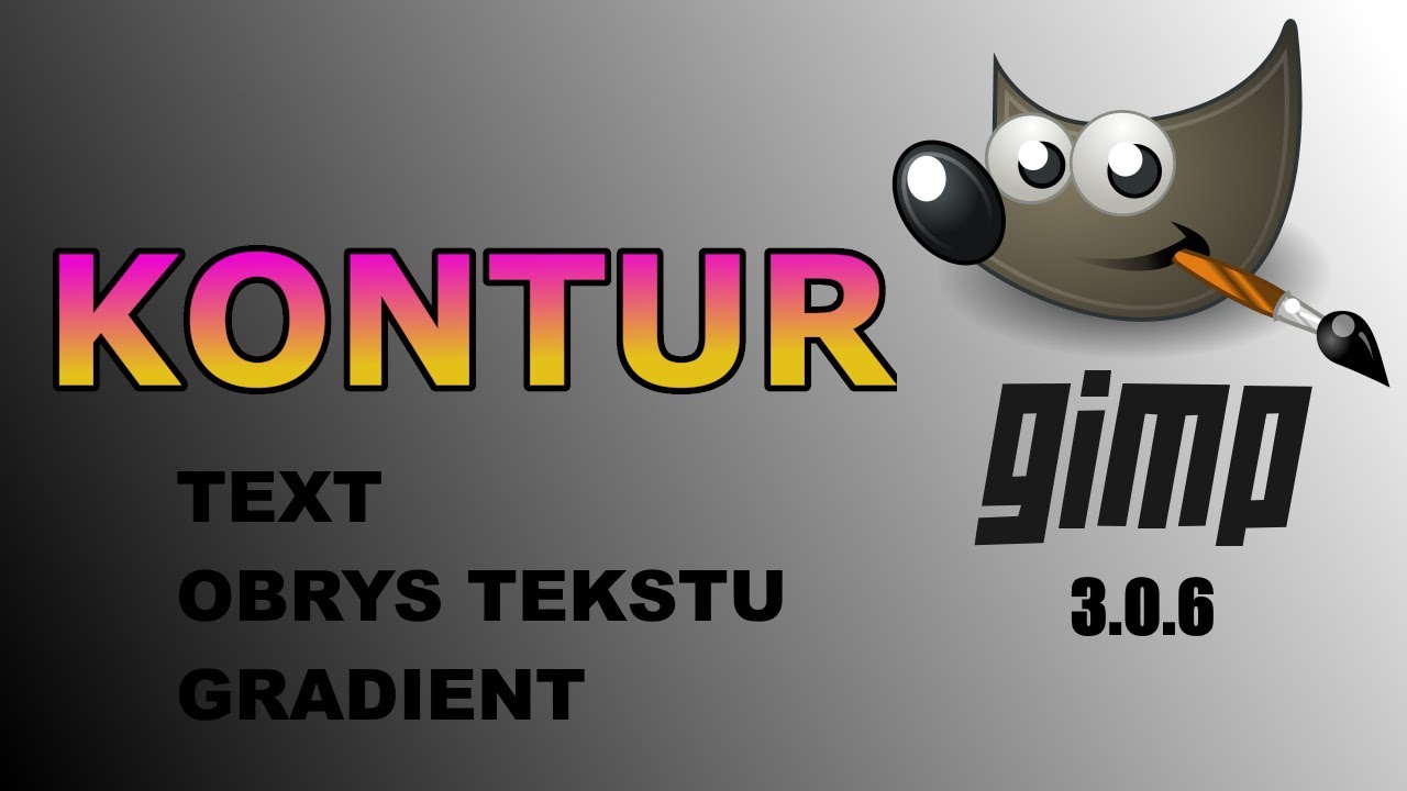 Gimp TEKST, FONT, OBRYS TEKSTU - poradniki pod egzamin Technik Informatyk EE.09 / INF.03