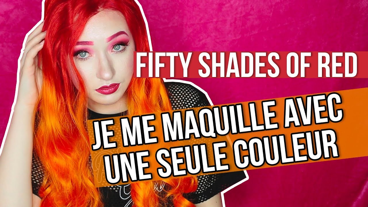 TOUT MON MAKEUP EN ROUGE - One Color Makeup Challenge