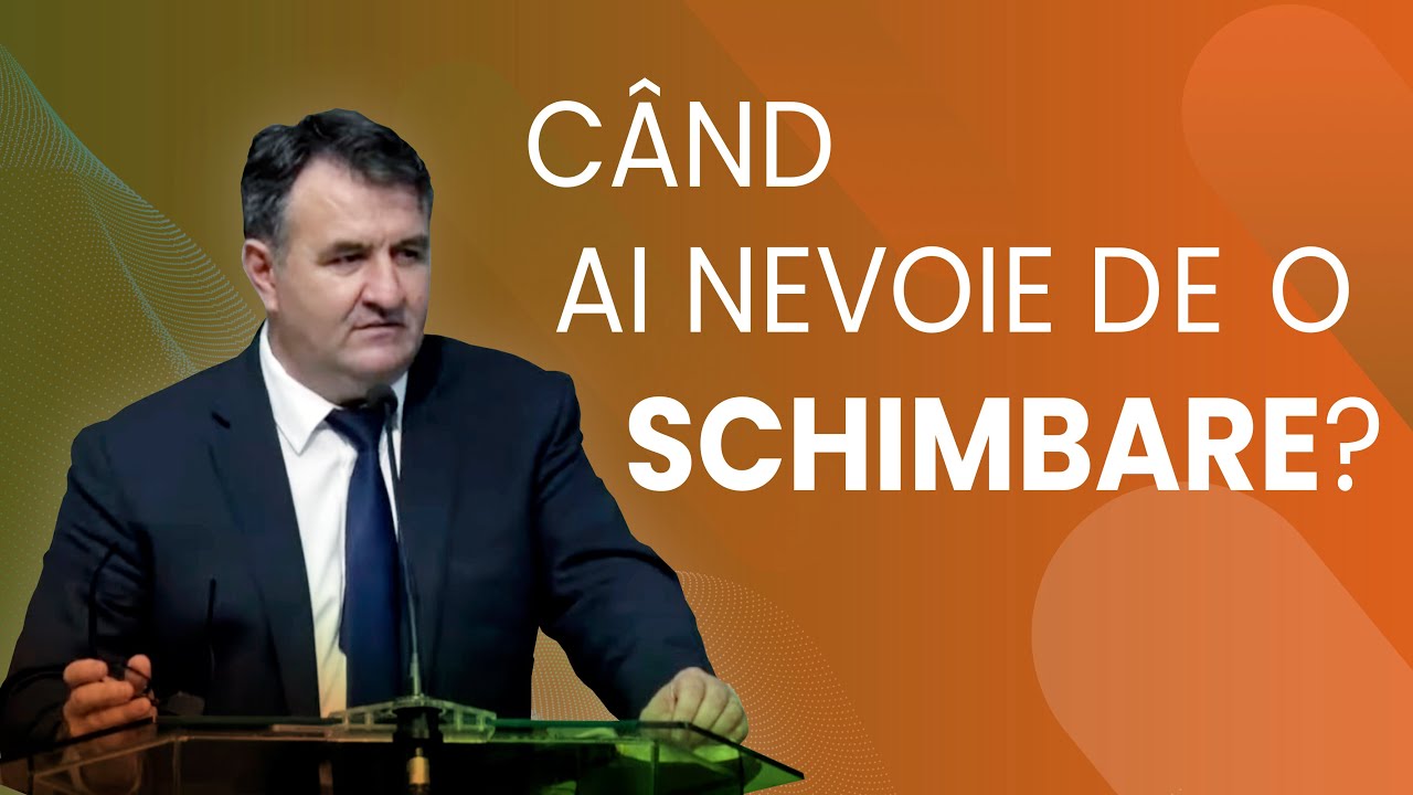 Ioan Szasz - Când ai nevoie de o schimbare?