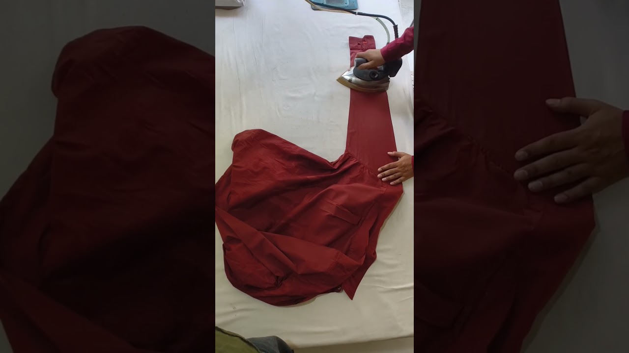 How to iron shirt | wrinkles free clothes 👔🔥 #iron #ironathome #shirts #ironwala #shorts #yt
