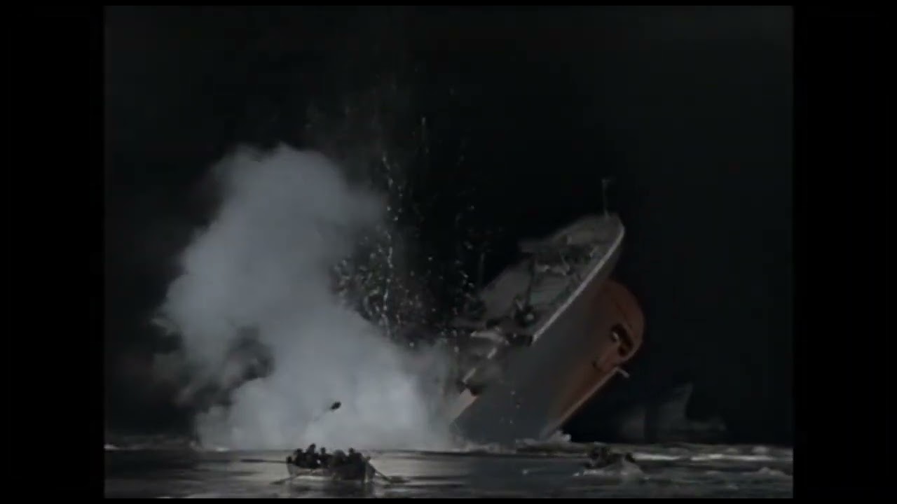 Titanic 1953 Final Plunge Colorized #titanic 