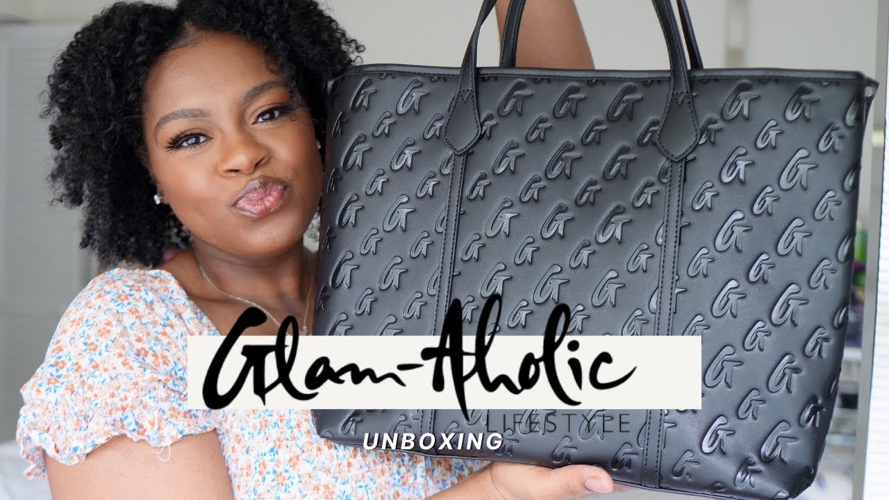 UNBOXING | Glam-aholic LIFESTYLE MONOGRAM SLEEK TOTE BLACK by Mia Ray