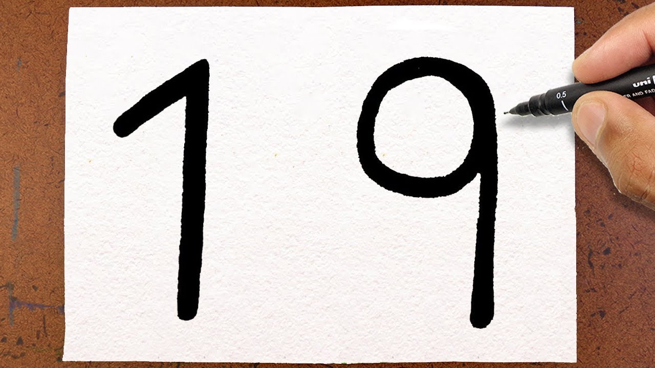 COMO Transformar o número 19 em um VIOLÃO, DESAFIO DA ARTE