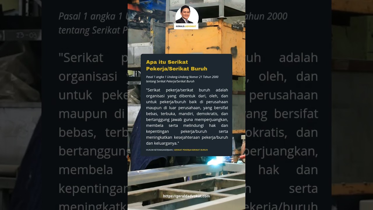 Apa itu Serikat Pekerja/Serikat Buruh #hukum #lawyer #pengacara