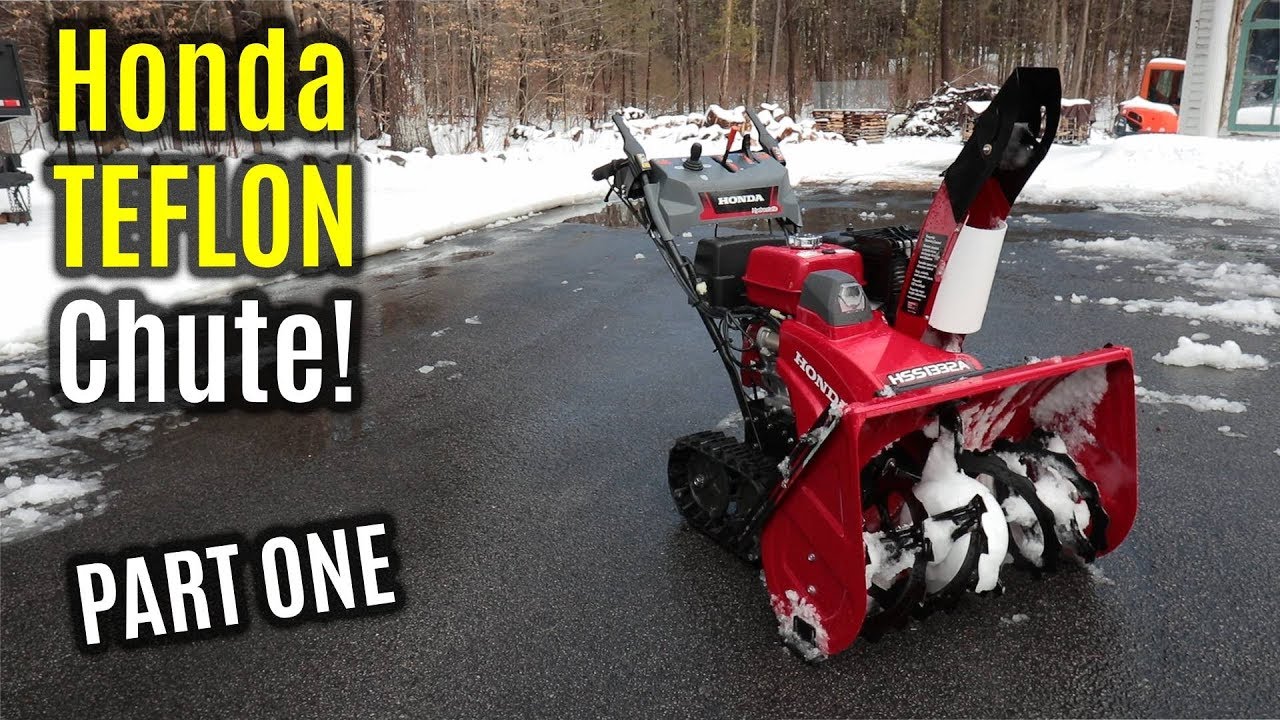 HONDA HSS1332ATD Custom Teflon Chute Collar SLUSH Test | PART 1