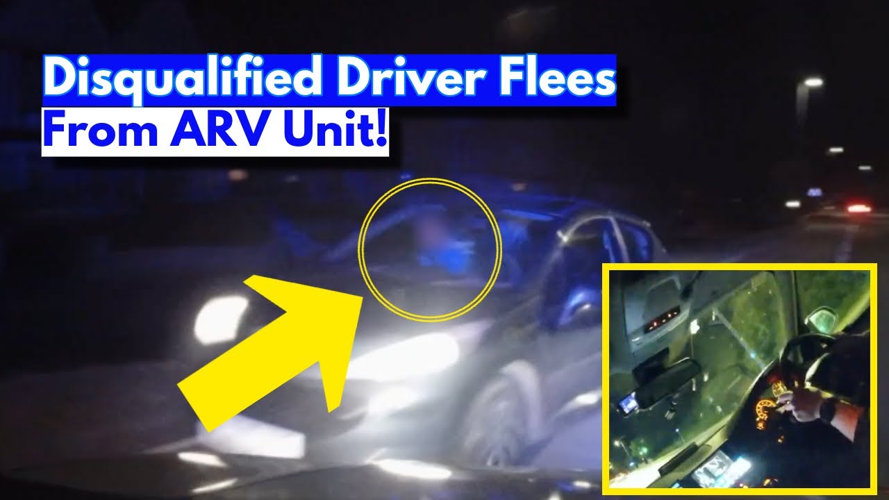 Disqualified Driver FLEES From ARV Unit During HIGH SPEED Chase!
