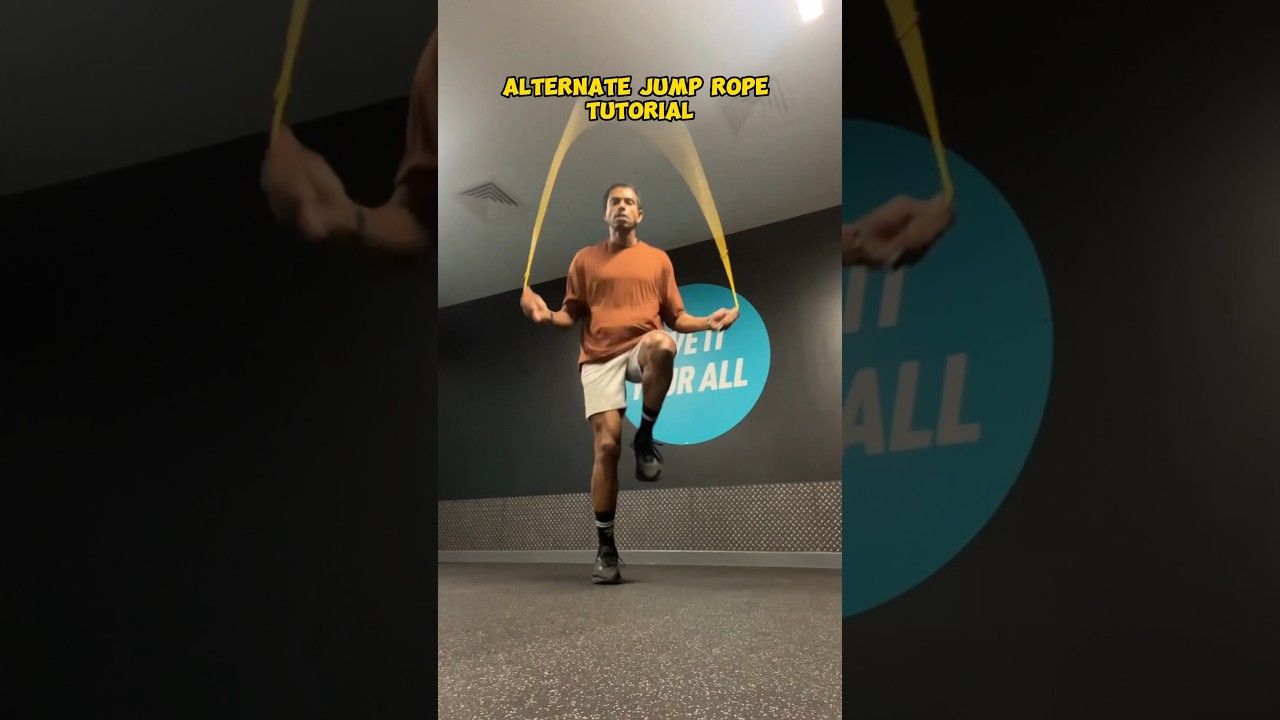 How to alternate your feet with a jump rope 👊🏼-Jump Rope Basics S1E4 #tutorial #skipping #footwork