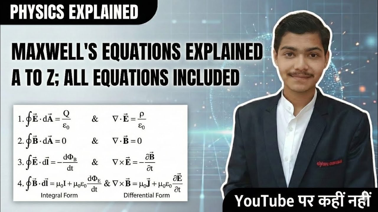 Maxwell Equations Explained || Full concept one shot 