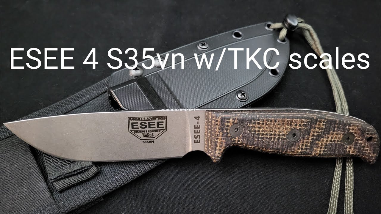 ESEE 4 S35vn w/ TKC scales