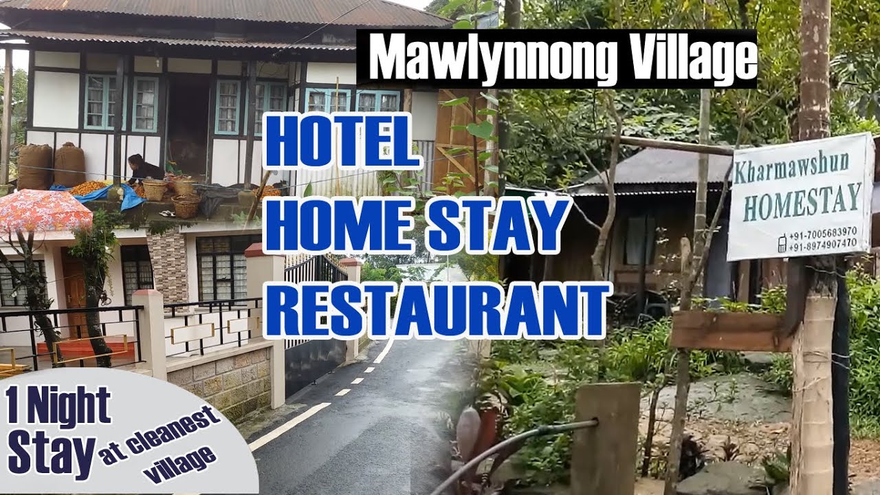 Home Stay Hotel Restaurant Mawlynnong Village Stay with Local people at Asia's Cleanest Village