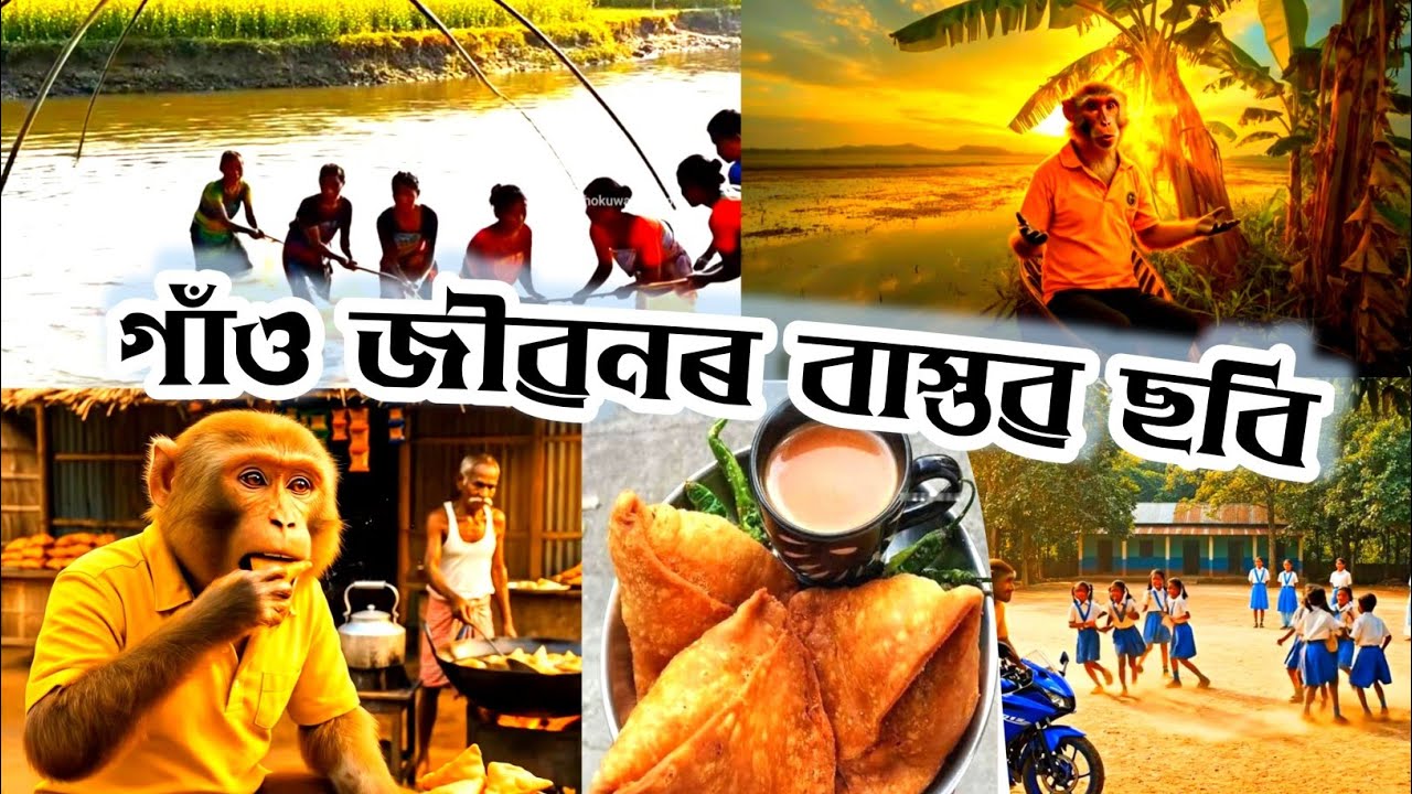 আজিৰ যাত্ৰা—গাঁৱৰ শান্ত পথ আৰু  প্ৰকৃতিৰ শান্তিৰ সৌন্দর্যৰ সন্ধান || Assamese Video #entertainment