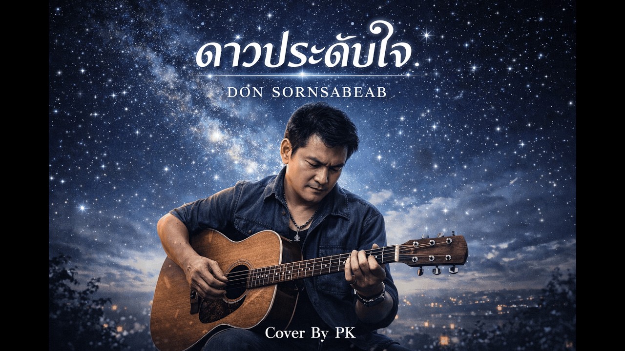 ดาวประดับใจ - ดอน สอนระเบียบ [Cover By][PK] #guitarcover #cover #เพลงฮิต #sologuitar