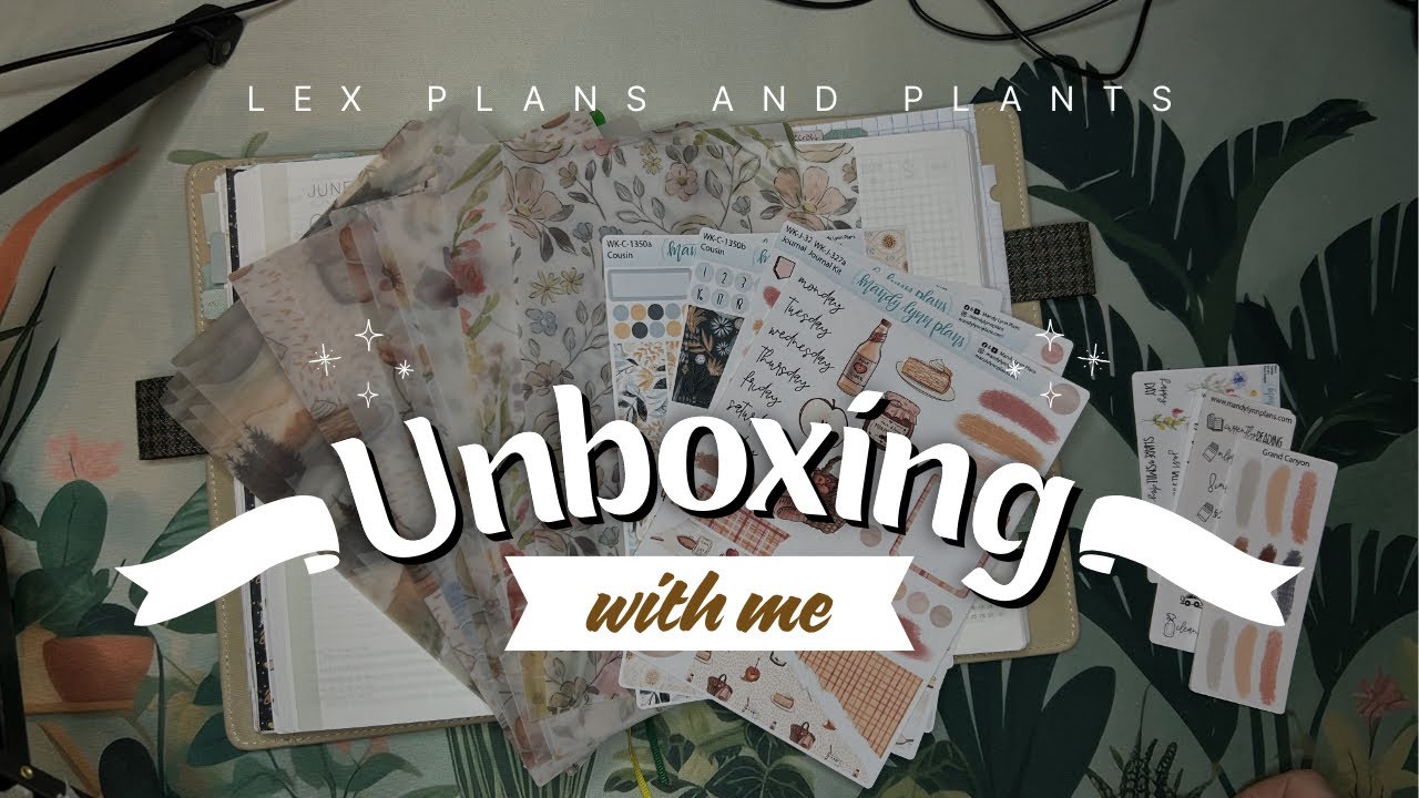Unboxing an order from Mandy Lynn Plans 