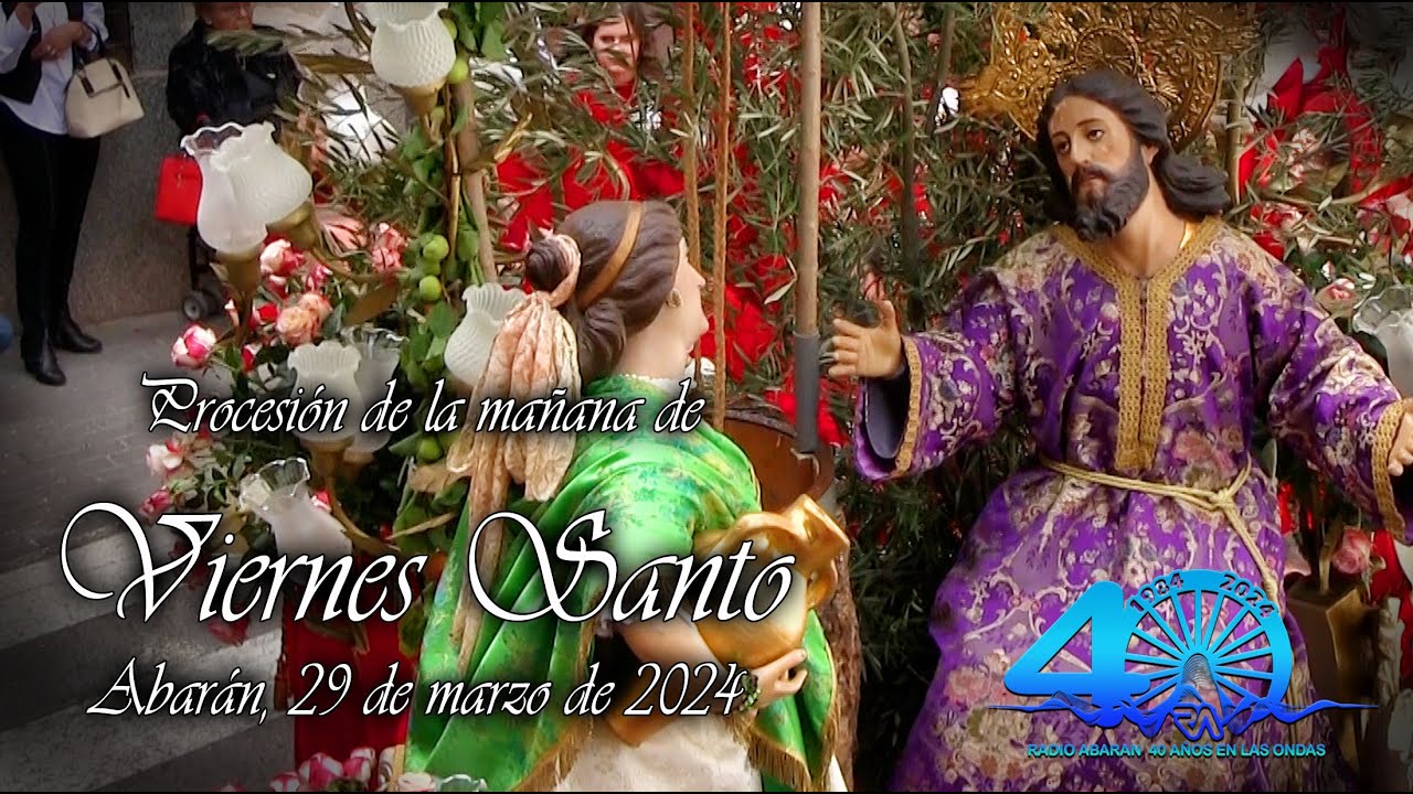 Procesión de la mañana de Viernes Santo en Abarán, 29 de marzo de 2024