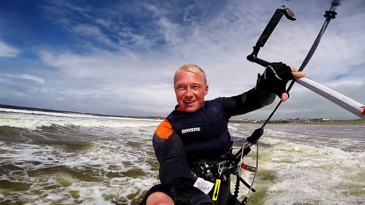 Kitesurfing in Spanish point Co. Clare Ireland 08/2016