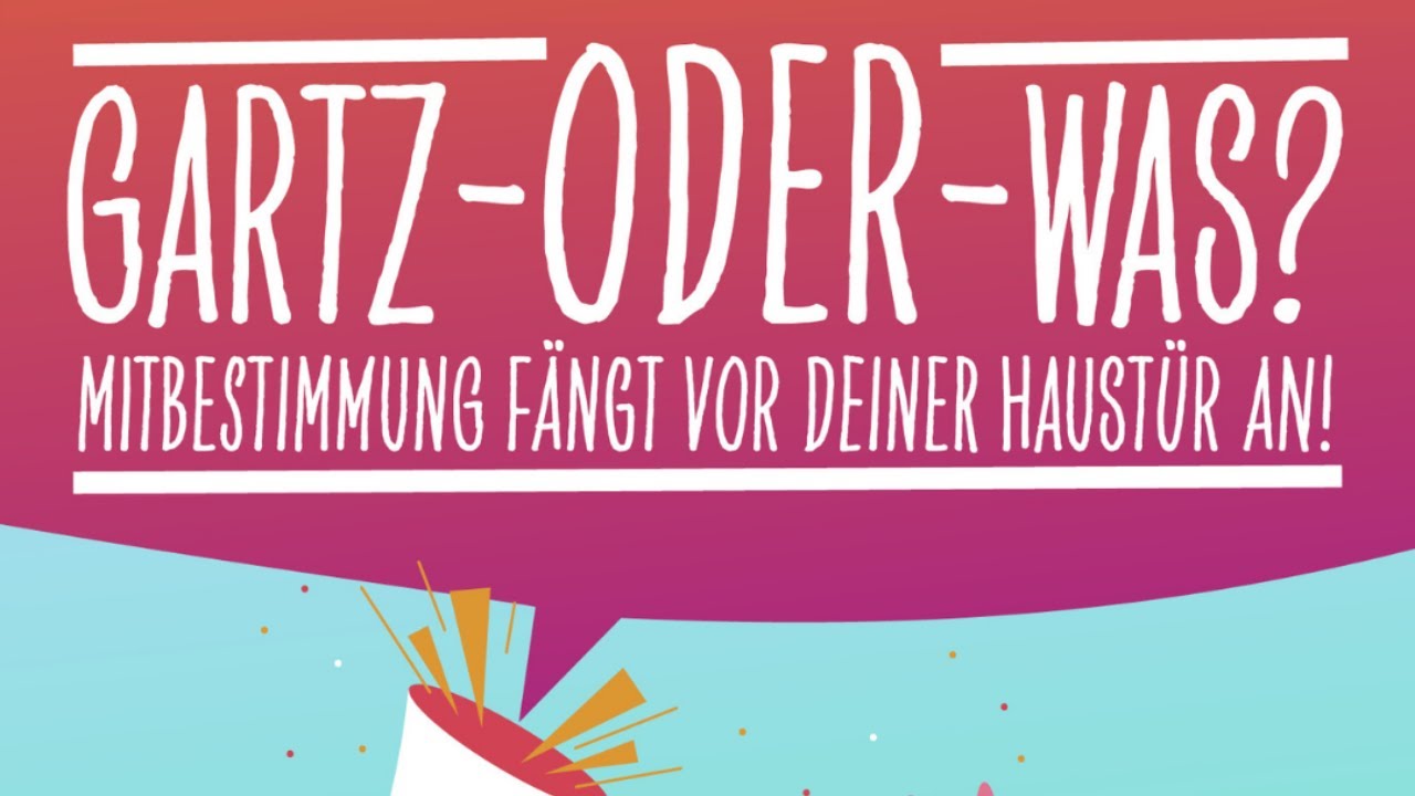 GARTZ-ODER-WAS? MITBESTIMMUNG F&Auml;NGT VOR DEINER HAUST&Uuml;R AN!