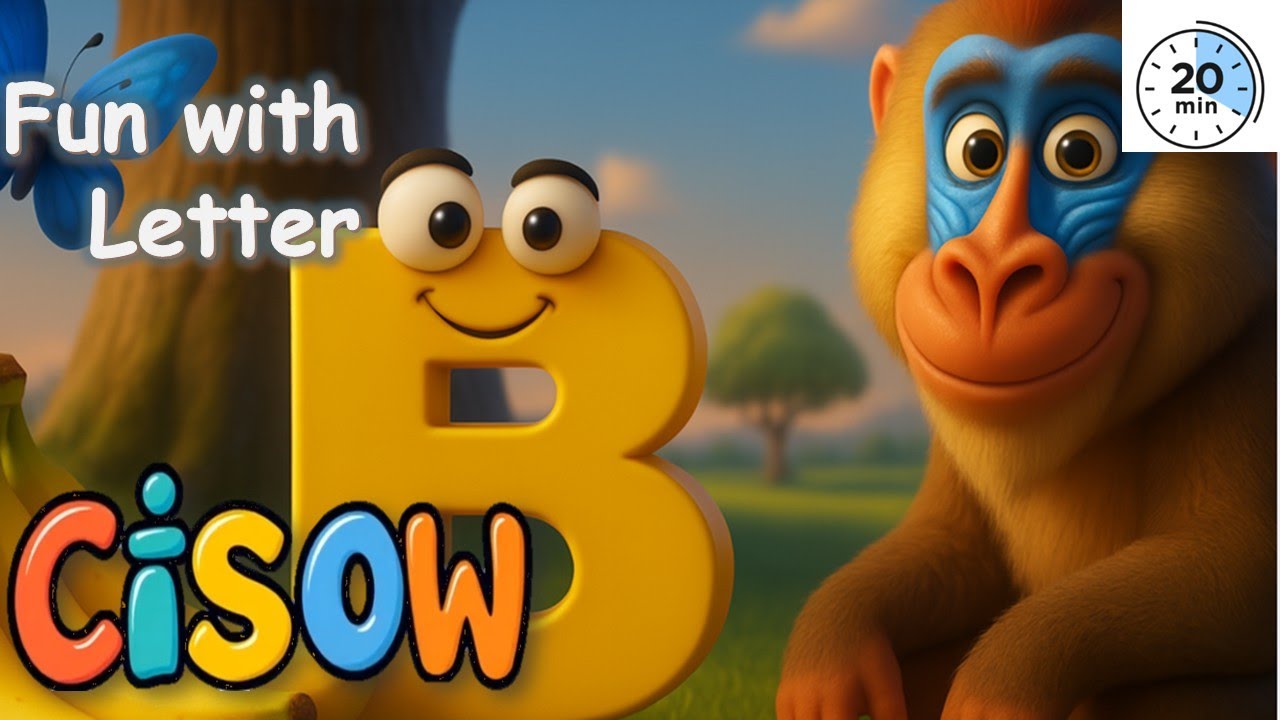 Learn the letter B + More Letters | Bouncing Baboons & Baobab Trees | Baobab ABCs by CISOW