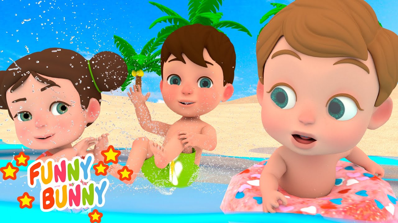 Play Outside at the Beach Song | Funny Bunny Nursery Rhymes & Kids Songs