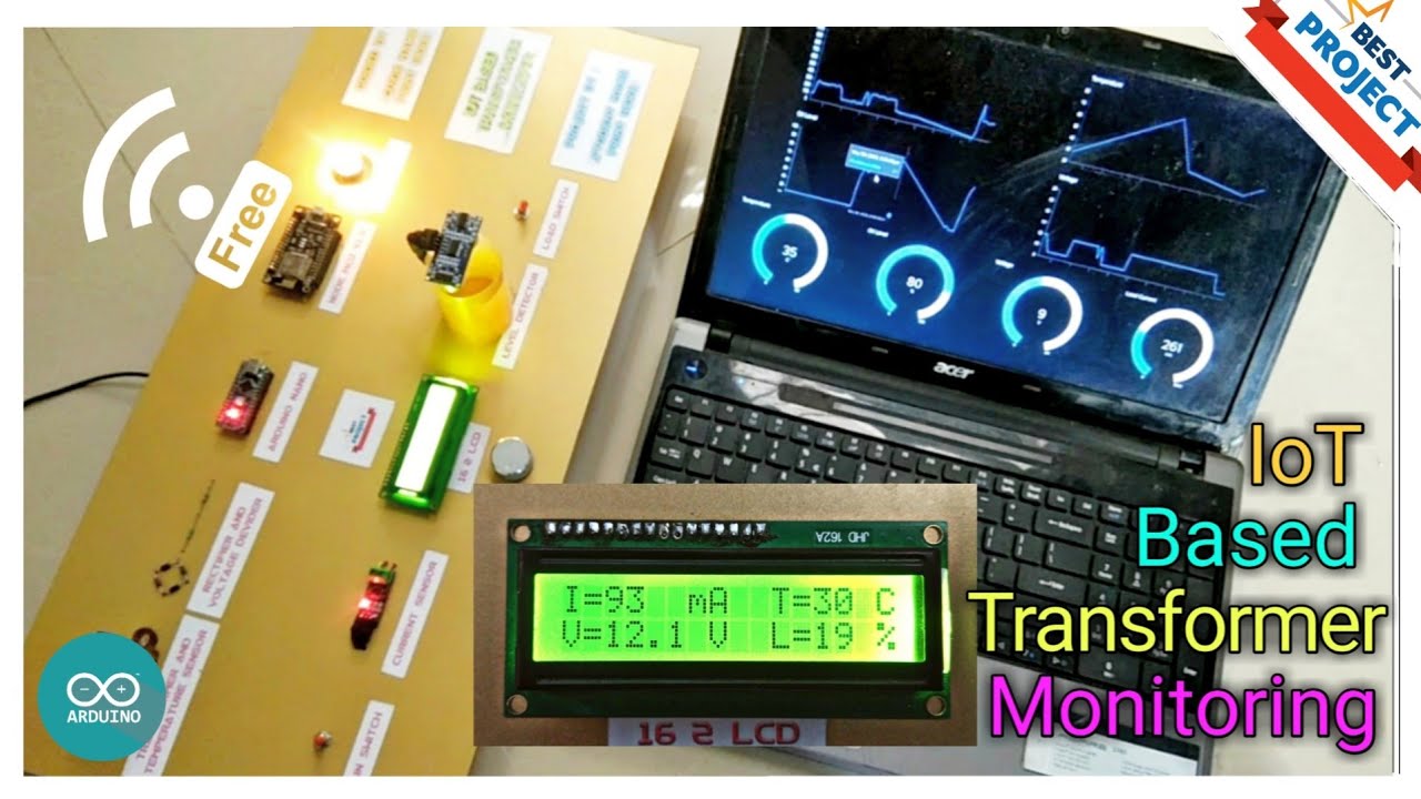 IoT Based Transformer🔌 Health Monitoring💻 System | Temp🌡️| Oil🥃 | Voltage⚡| Current💡| Wi-Fi 📶