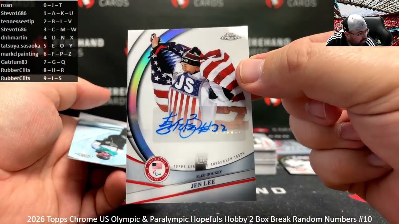 1/21/2026 2026 Topps Chrome US Olympic & Paralympic Hopefuls Hobby 2 Box Break Random Numbers #10