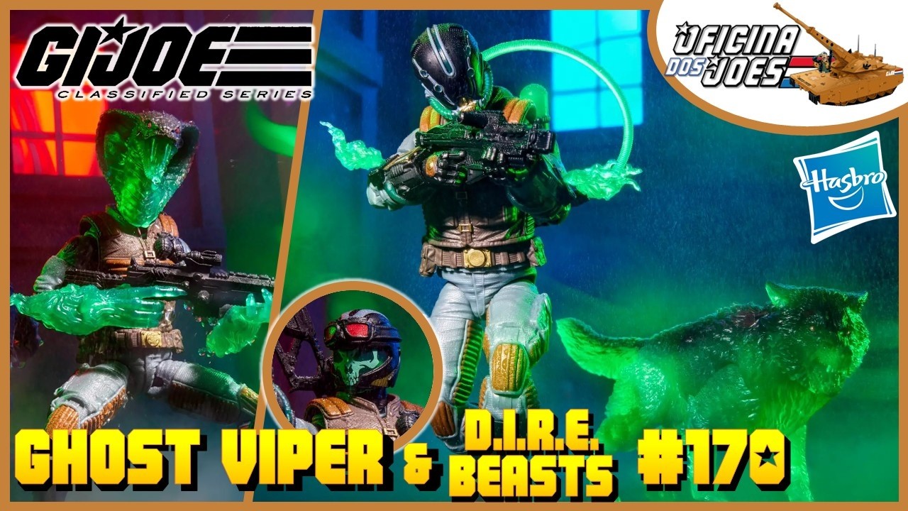 Ghost Viper & DIRE Beasts - GIJoe Classified - Review PT/BR @Oficina dos Joes