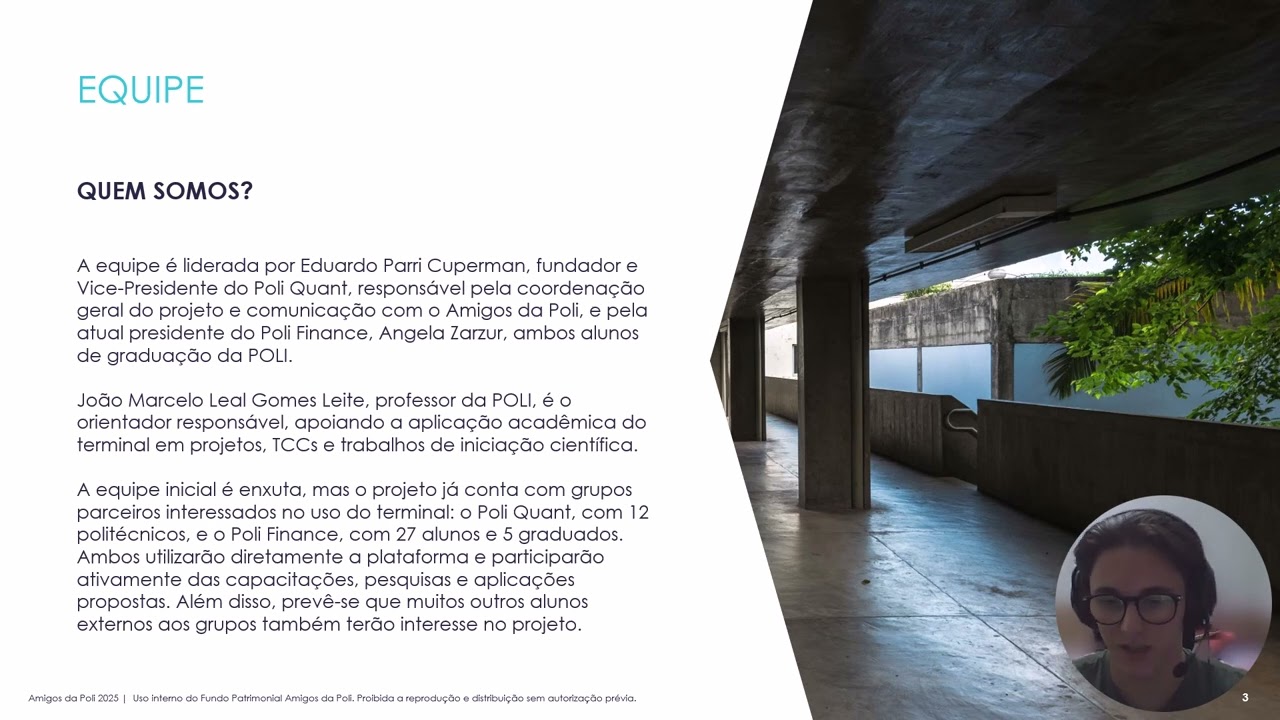 V&iacute;deo Pitch - Poli Quant + Poli Finance - Edital Amigos da Poli 2025.1