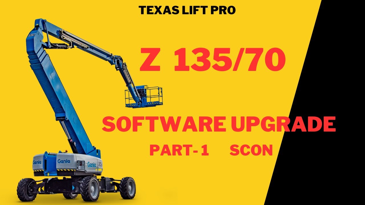 Genie Z-135/70 SCON  Software upgrade update.