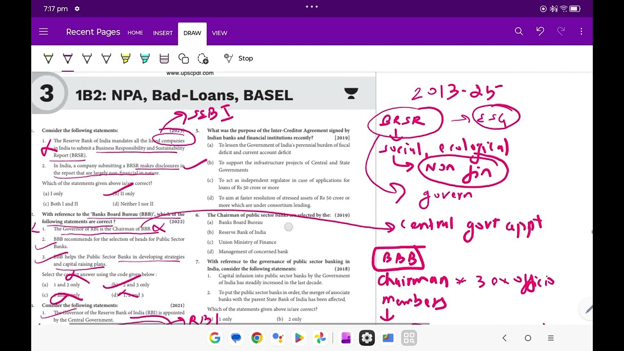 Lec 04( NPA,BAD LOANS)PYQ 2013-25