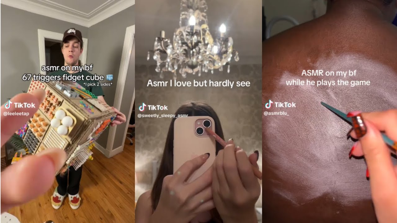 The BEST *1 HOUR* Tingly ASMR | TIKTOK COMPILATION RELAXING POPULAR TRIGGERS #asmr #tiktok