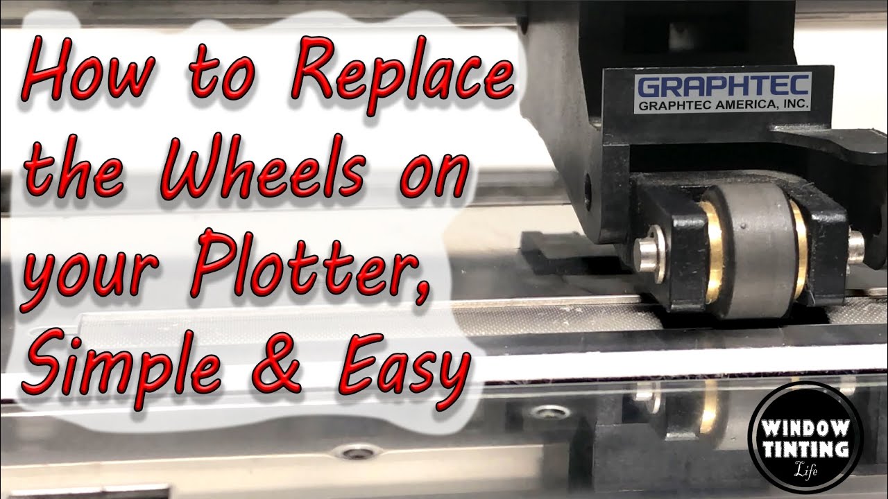 How to Replace the Wheels on your Plotter, Simple & Easy (Graphtec FC7000)