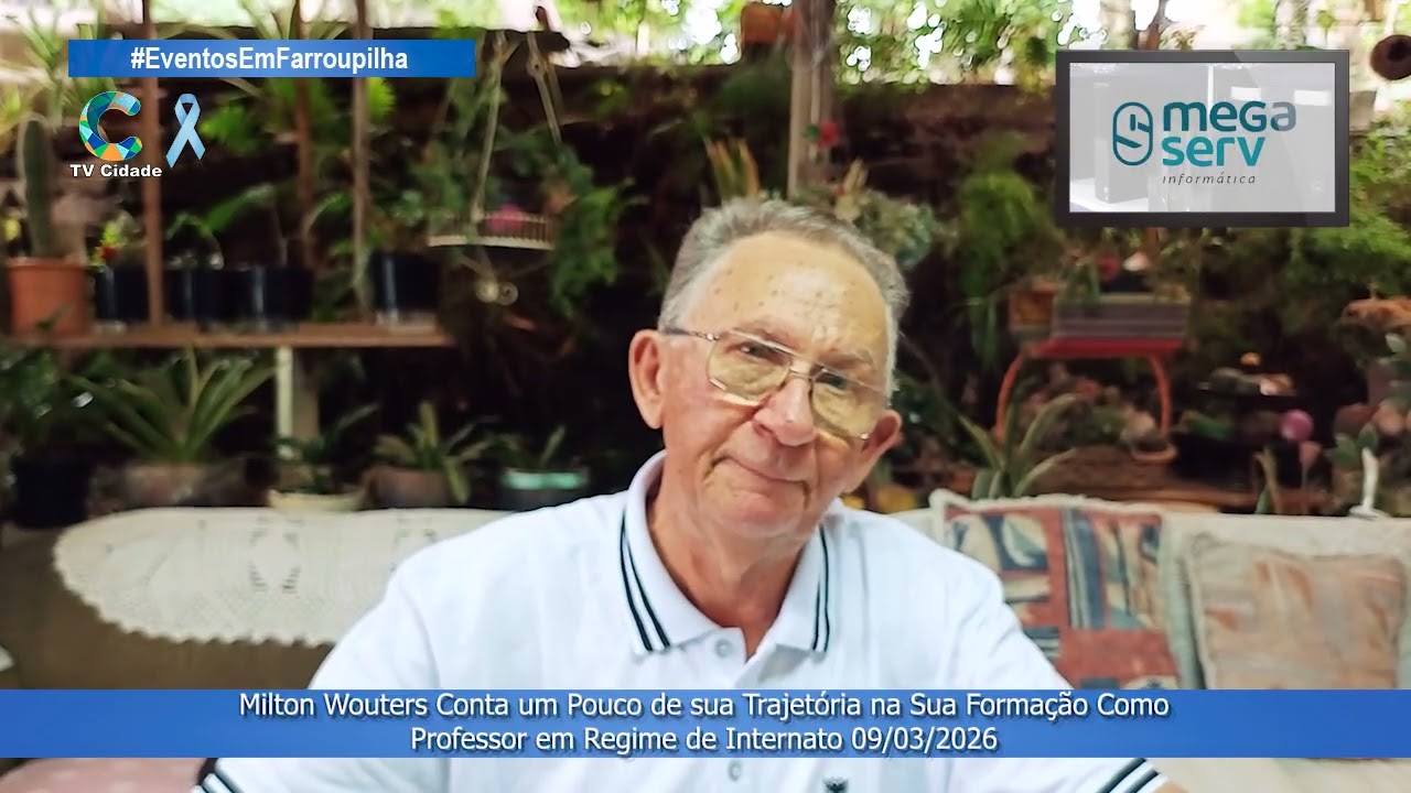 Milton Wouters Conta um Pouco da Trajetória na Formação de Professor em Regime de Internato 9/03/26