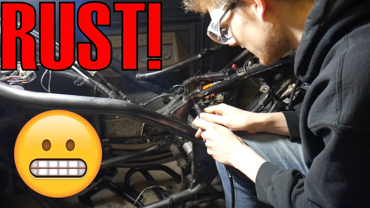 Finding LOTS OF RUST! [My Dream Bike Build Part 2] (Kawasaki ER5)