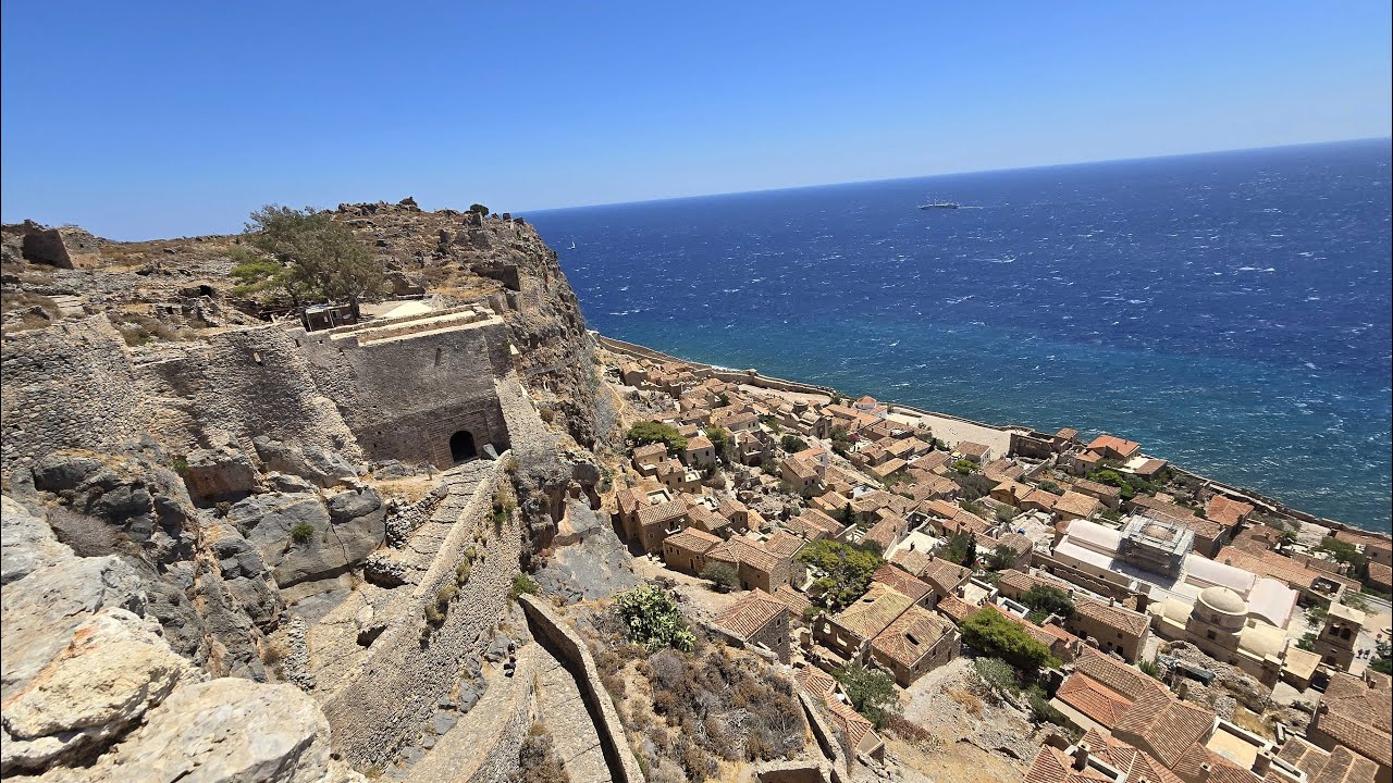 GEM of the PELOPONNESE MONEMVASIA Greece in 4K - Travel with Chip
