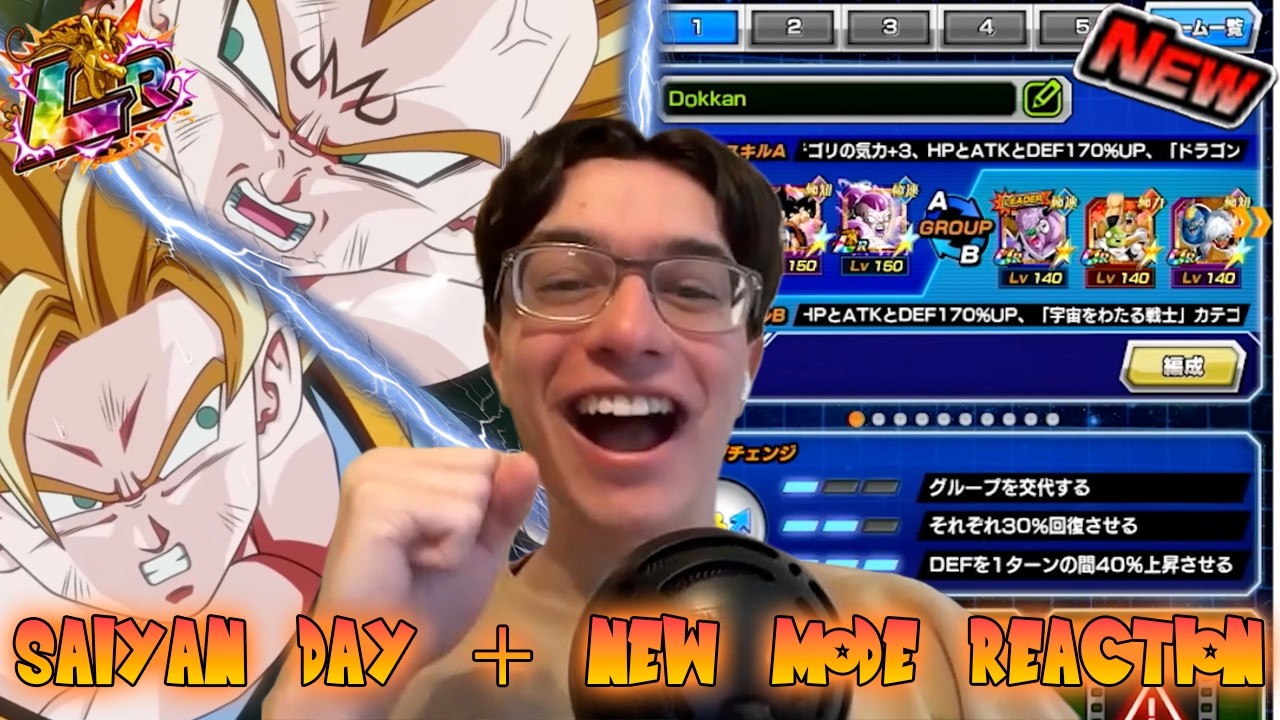 NEW MODE & LR TAG MAJIN VEGETA + GOKU SAIYAN DAY REACTION AND BREAKDOWN! DBZ Dokkan Battle