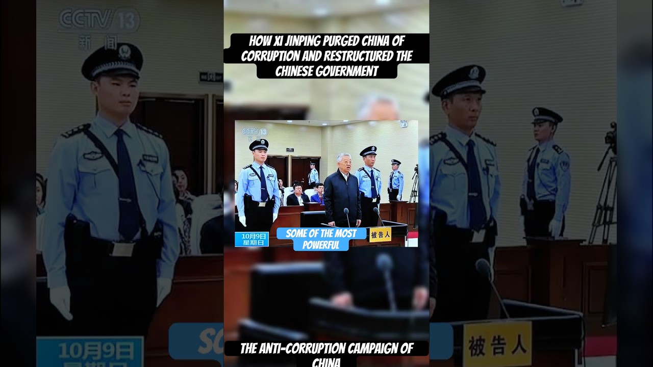 How xi jinping purged China of corruption and Restructured the Chinese government #power #corruption
