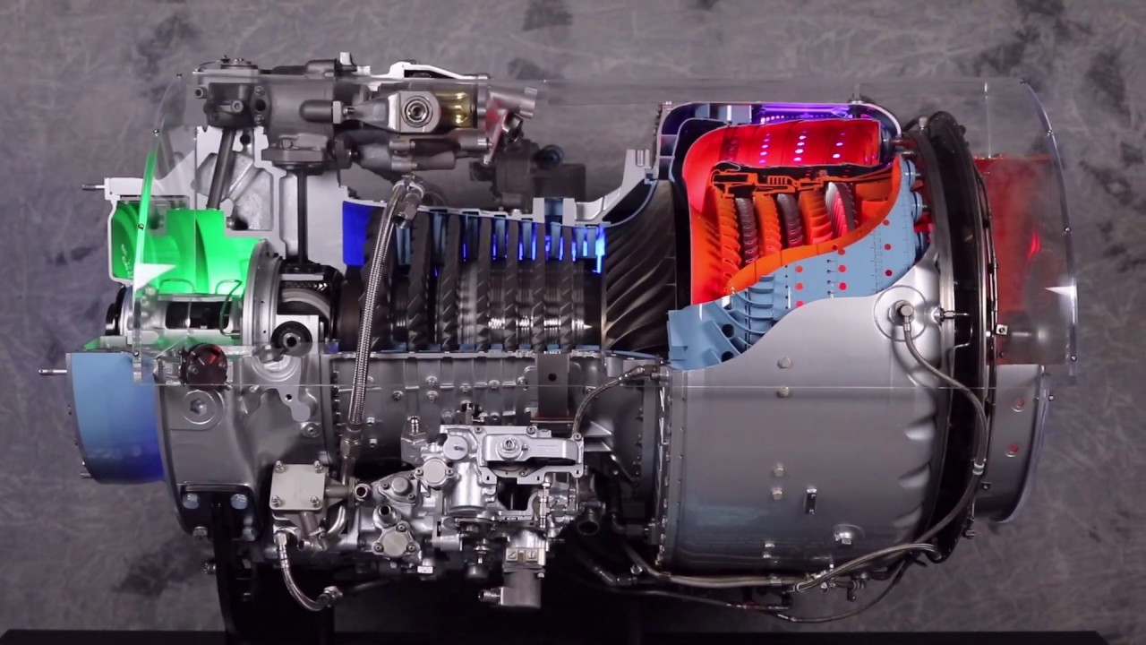 Army Honeywell T55-GA-714A Jet Engine Cutaway