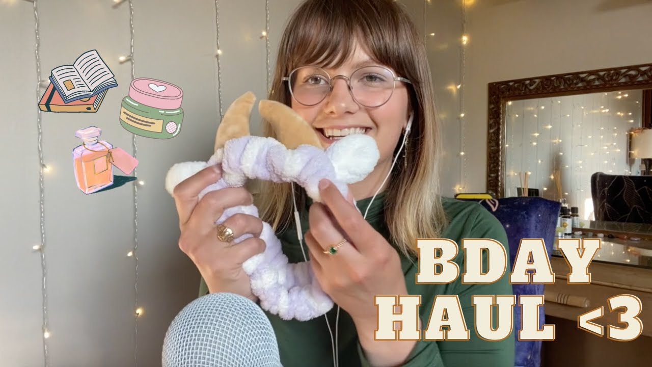 ASMR birthday haul 🎉🫶🏻 (SO many books!!!)