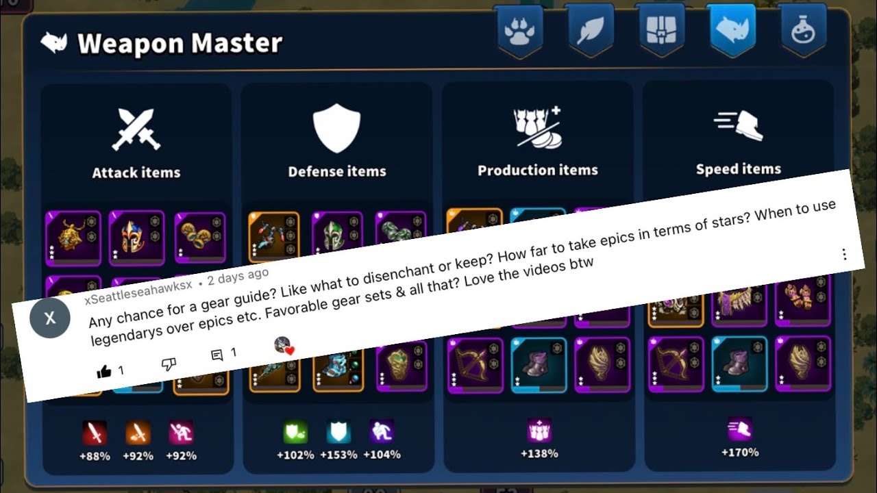 Million Lords: When to Swap, Disenchant, and Upgrade Gear