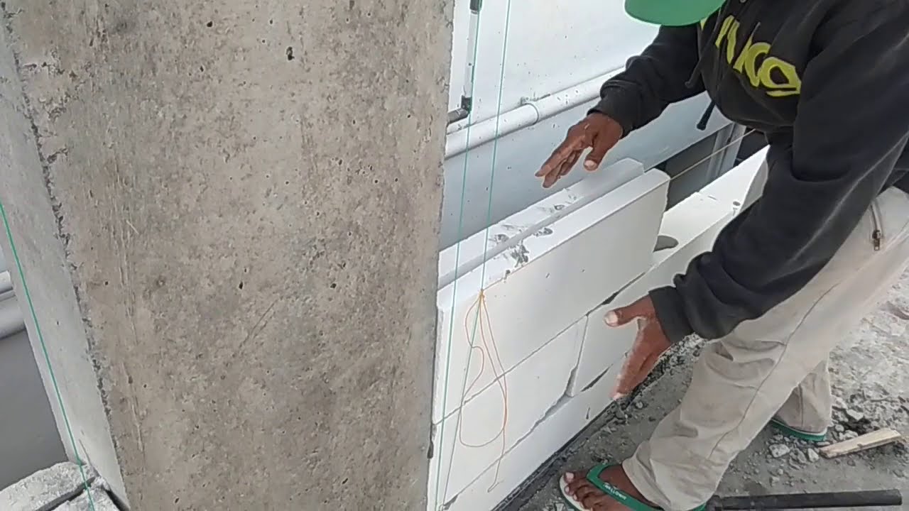 Cara pemasangan hebel/bata ringan cepat,rapi,dan praktis