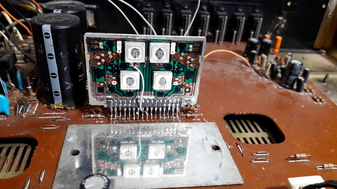 Ремонт STK-463, STK465, Вскрытие микросхемы STK, замена транзистора в микросборке STK