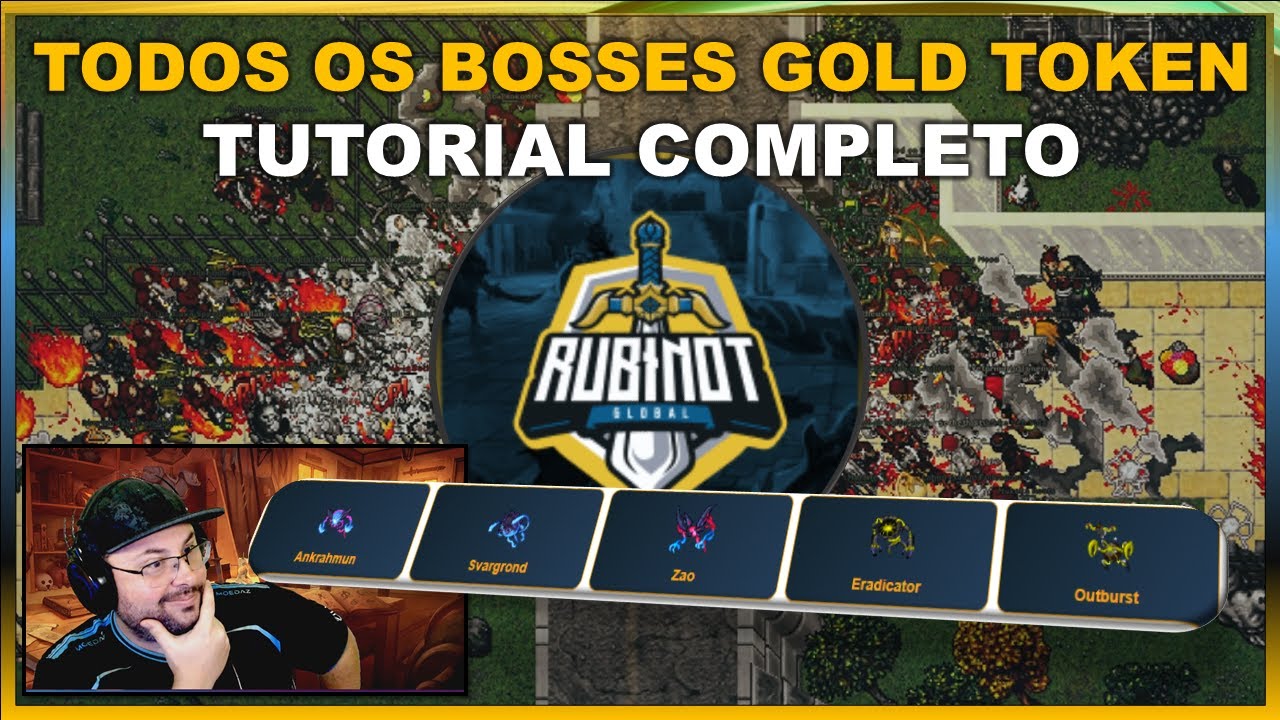 RUBINOT COMO FAZER TODOS OS BOSSES DE GOLD TOKEN