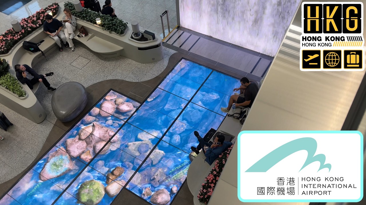 Inside Hong International Airport Arrivals | Stunning Exhibition Design, Art & Architecture Tour